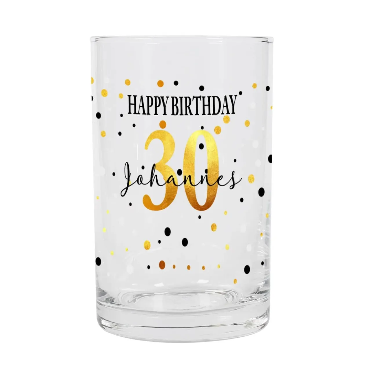 Geburtstagsschnapsglas mit Ihren Wunschnamen und Alter bedruckt