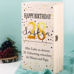 Geburtstagsset mit BREE Wein, Weinglas und persönlicher Verpackung