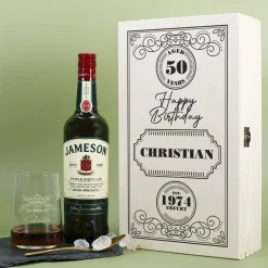 Geburtstagsset mit Jameson Whiskey für Männer