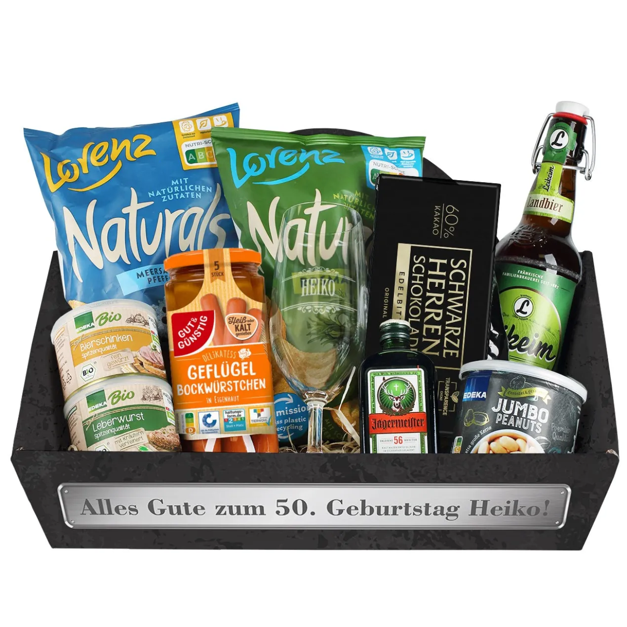 Gefüllter Geschenkkorb für Männer