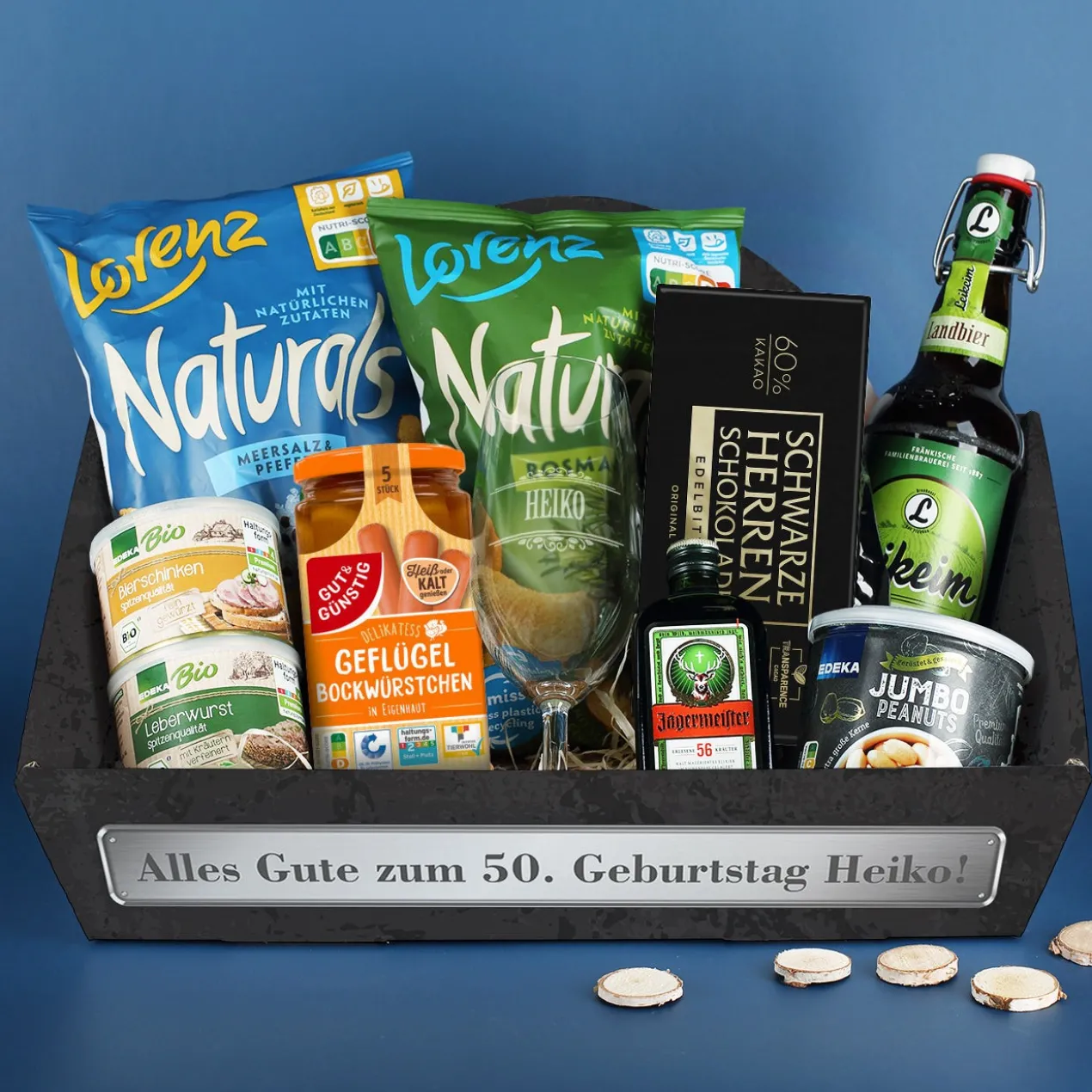Gefüllter Geschenkkorb für Männer