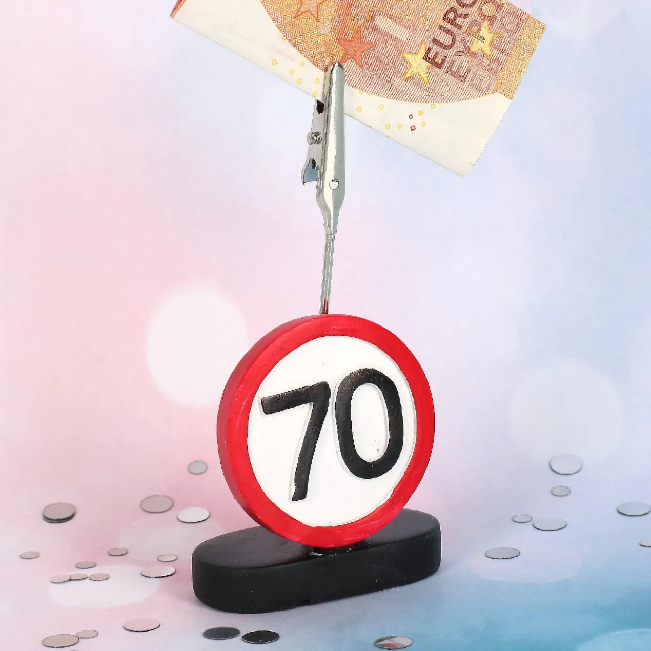 Geldclip - Verkehrsschild 70