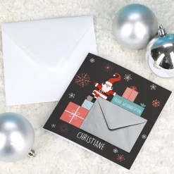 Geldgeschenk Weihnachtskarte mit Name