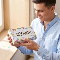Geldgeschenk zum Abitur, Schulabschluss & mehr - Box mit Wunschtext