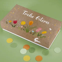 Geldgeschenk zu Ostern, Überraschungsbox mit Name und Text