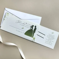 Geldgeschenk zur Hochzeit - Ziehkarte mit Brautpaar