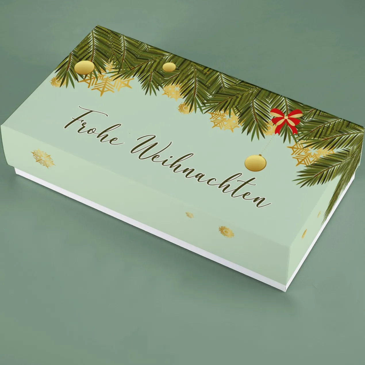Geldgeschenk zu Weihnachten - Überraschungsbox mit persönlichem Aufdruck