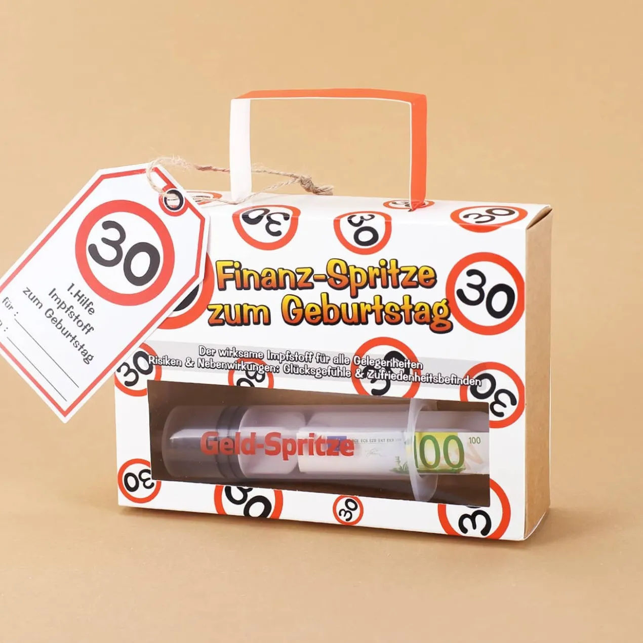 Geld-Spritze zum 30. Geburtstag
