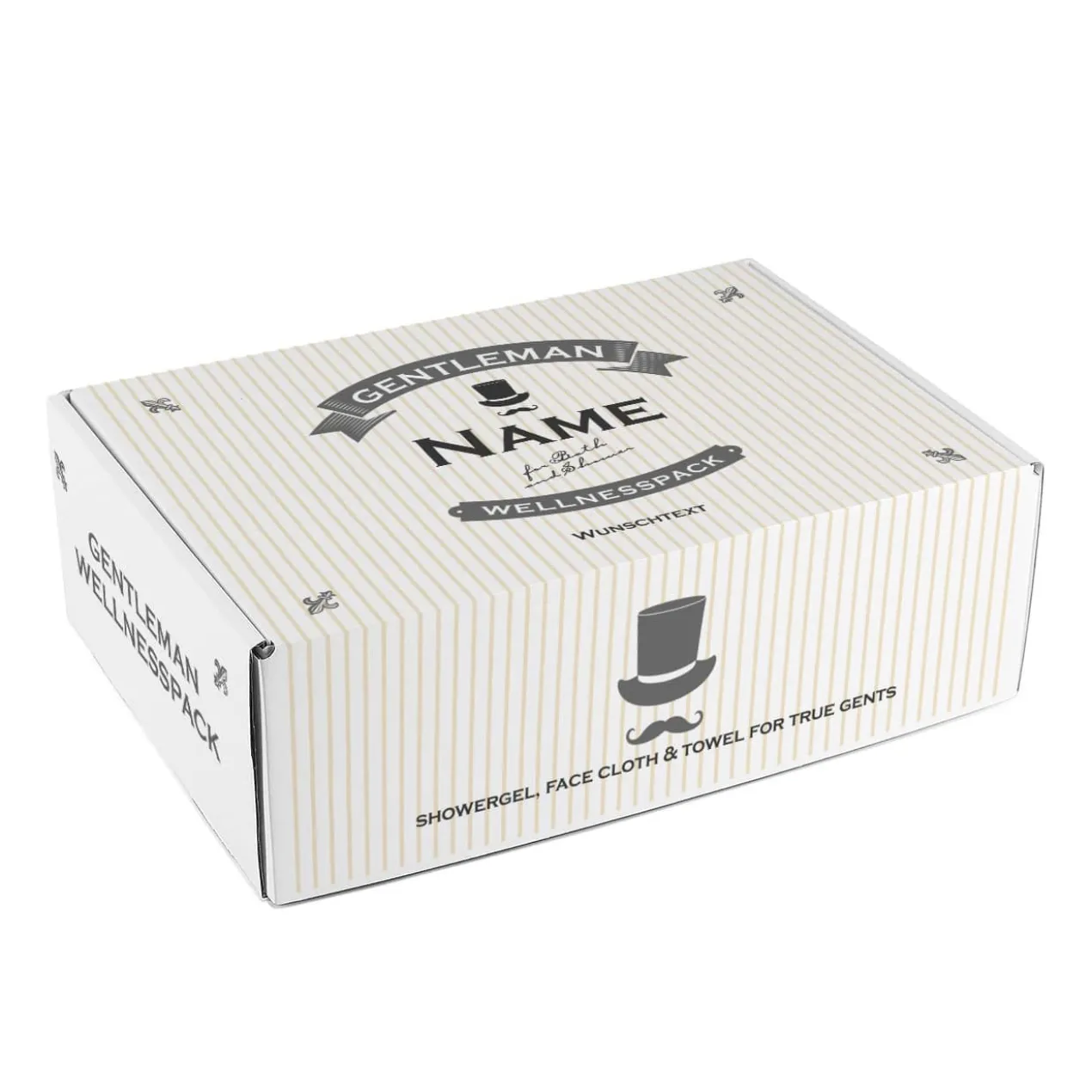 Gentleman - Wellnesspack mit Handtuch und Duschgel in Geschenkbox