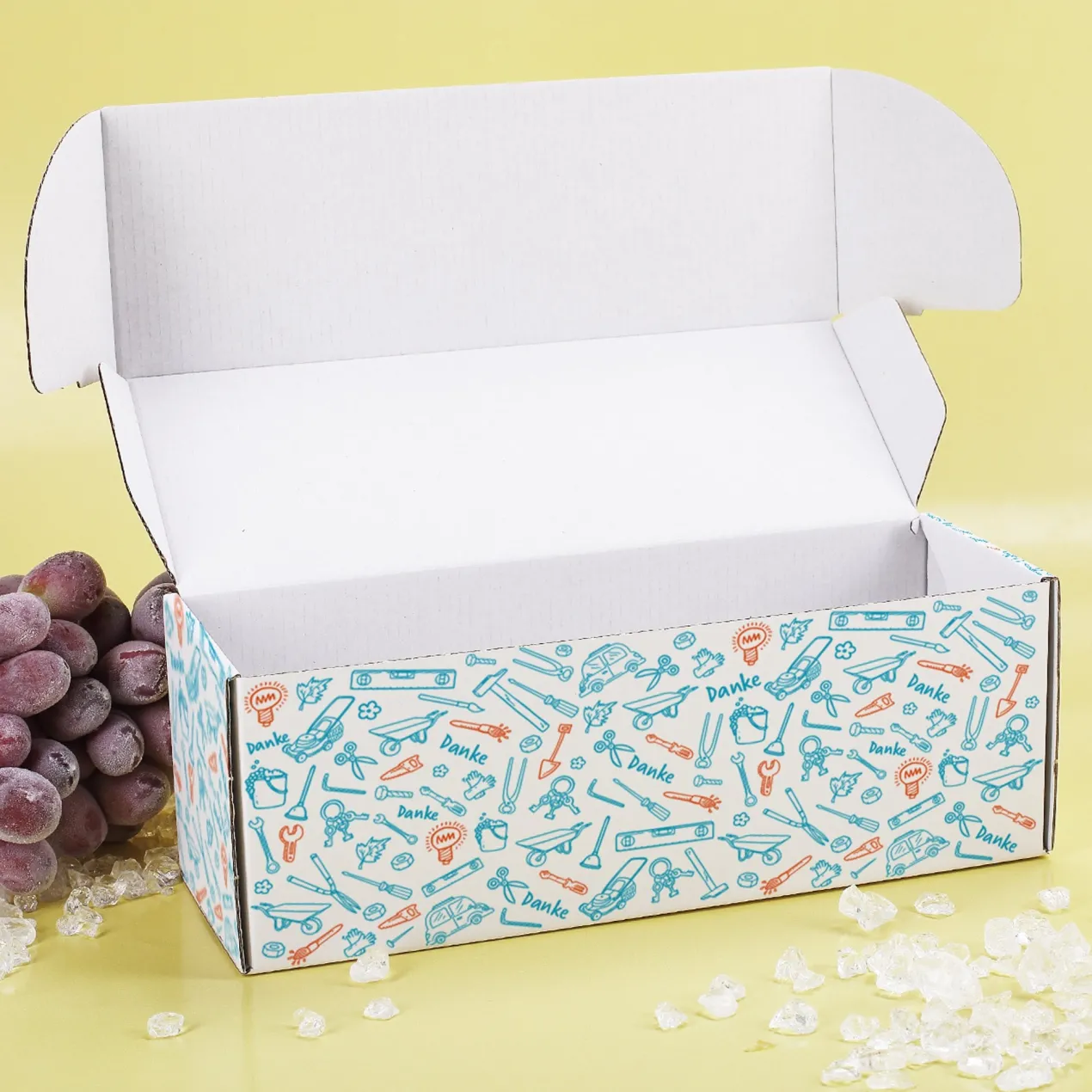 Geschenkbox als Dankeschön mit Aufdruck | Werkzeug-Motiv | Geschenkverpackung