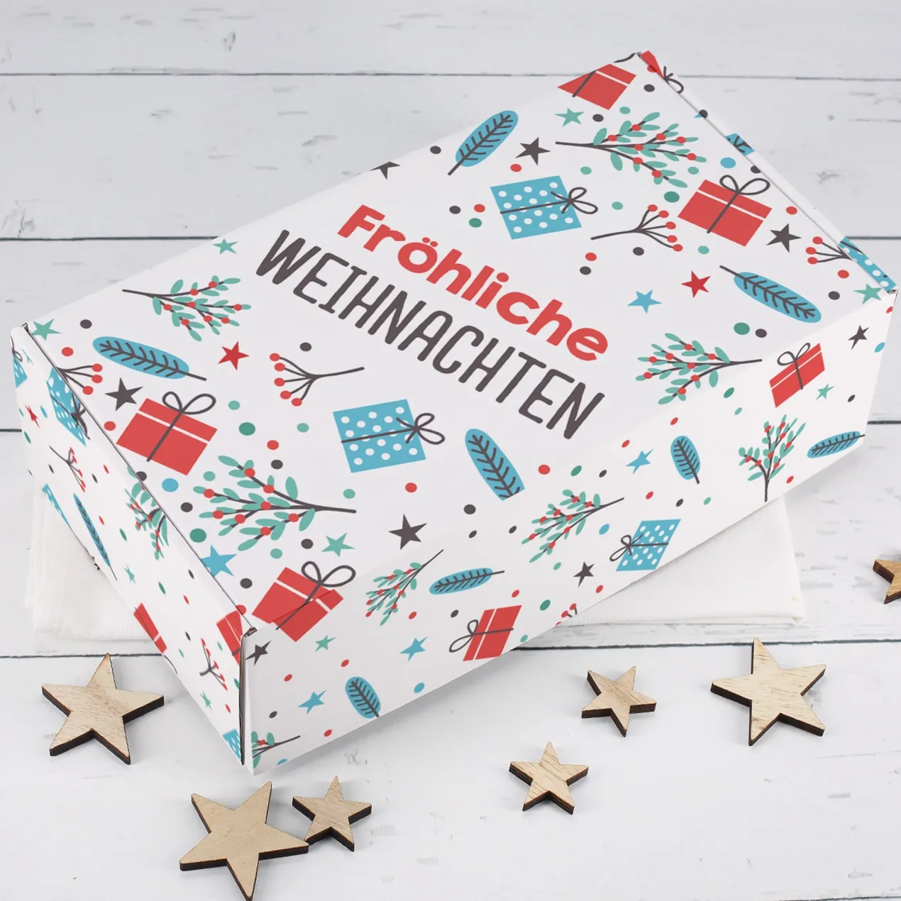 Geschenkboxen für Weihnachten in 3 Größen | Geschenkverpackung Box für Weihnachtsgeschenke