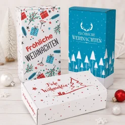 Geschenkboxen für Weihnachten in 3 Größen | Geschenkverpackung Box für Weihnachtsgeschenke