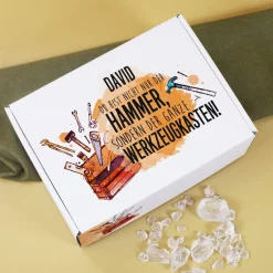 Geschenkbox für Männer - Du bist nicht nur der Hammer - mit Name