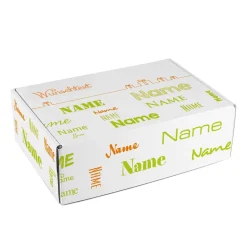 Geschenkbox für viele Anlässe mit Name in verschiedenen Schriftarten - hellgrün