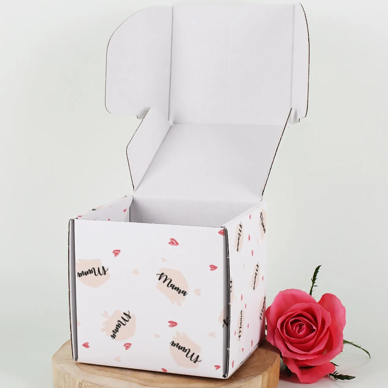 Geschenkbox personalisiert mit Name & Wunschtext | Kleine Herzen