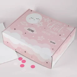 Geschenkbox zur Geburt für Mädchen "Das größte Glück"