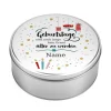 Geschenkdose mit Name - Geburtstage sind kein Grund älter zu werden