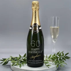 Geschenkidee zum 60. Geburtstag Champagner mit Gravur