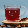 Geschenkkorb - Christbaumkugeln - mit Glühwein, Stollen und graviertem Glas