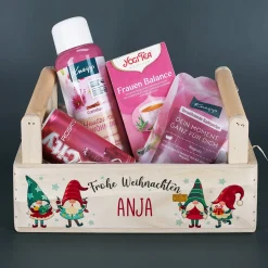 Geschenkkorb - Du bist mir wichtelig - mit Inhalt Namensaufdruck