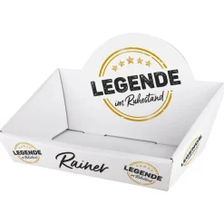 Geschenkkorb - Legende in Rente - wahlweise mit Füllung
