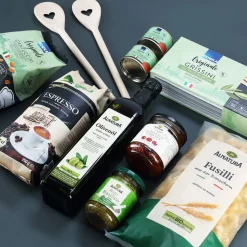 Geschenkkorb zum Geburtstag mit Name und Alter bedruckt - wahlweise gefüllt