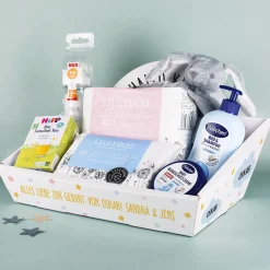 Geschenkkorb zur Geburt - Hallo kleines Wunder - zum befüllen