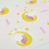 Geschenkpapier für Mädchen mit süßem Bären Motiv und Name 0,8 m x 1,60 m