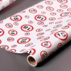Geschenkpapier in Verkehrszeichenoptik zum 18. Geburtstag