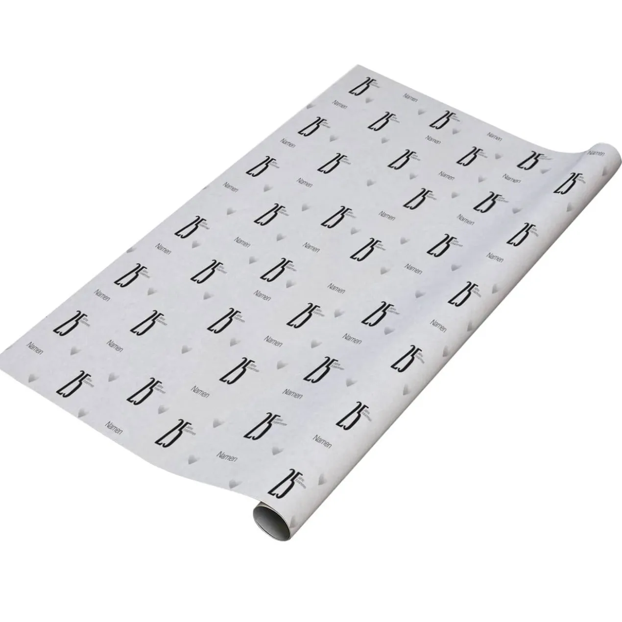 Geschenkpapier - 25 Jahre - mit Namensaufdruck