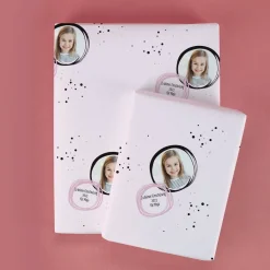 Geschenkpapier mit Foto und Wunschtext zu vielen Anlässen