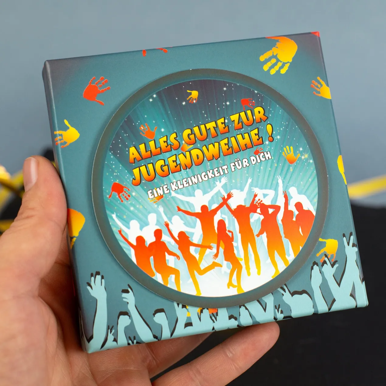 Geschenkschachtel zur Jugendweihe für Geld & Gutscheine