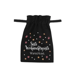 Geschenksäckchen Süße Weihnachtsgrüße mit Wunschtext