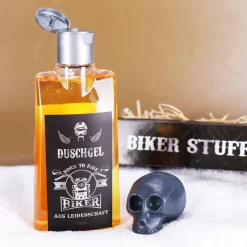 Geschenkset für Biker mit Duschgel, Seife & Geschenkverpackung