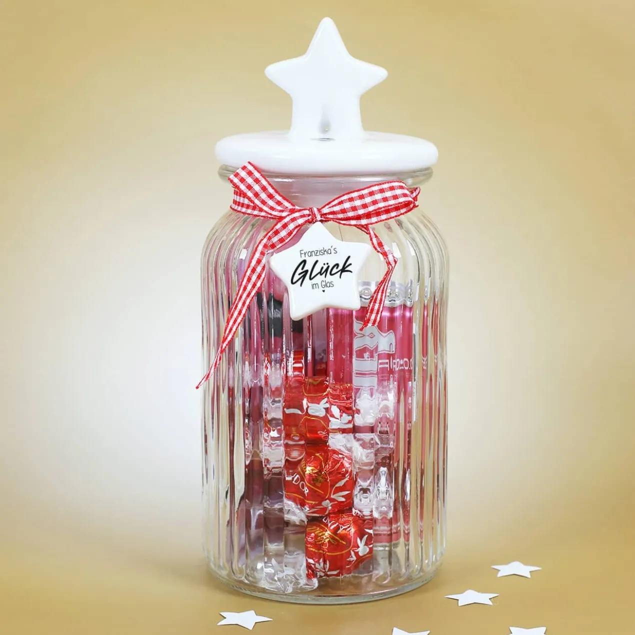 Geschenkset für Frauen - Glück im Glas - in 2 verschiedenen Größen