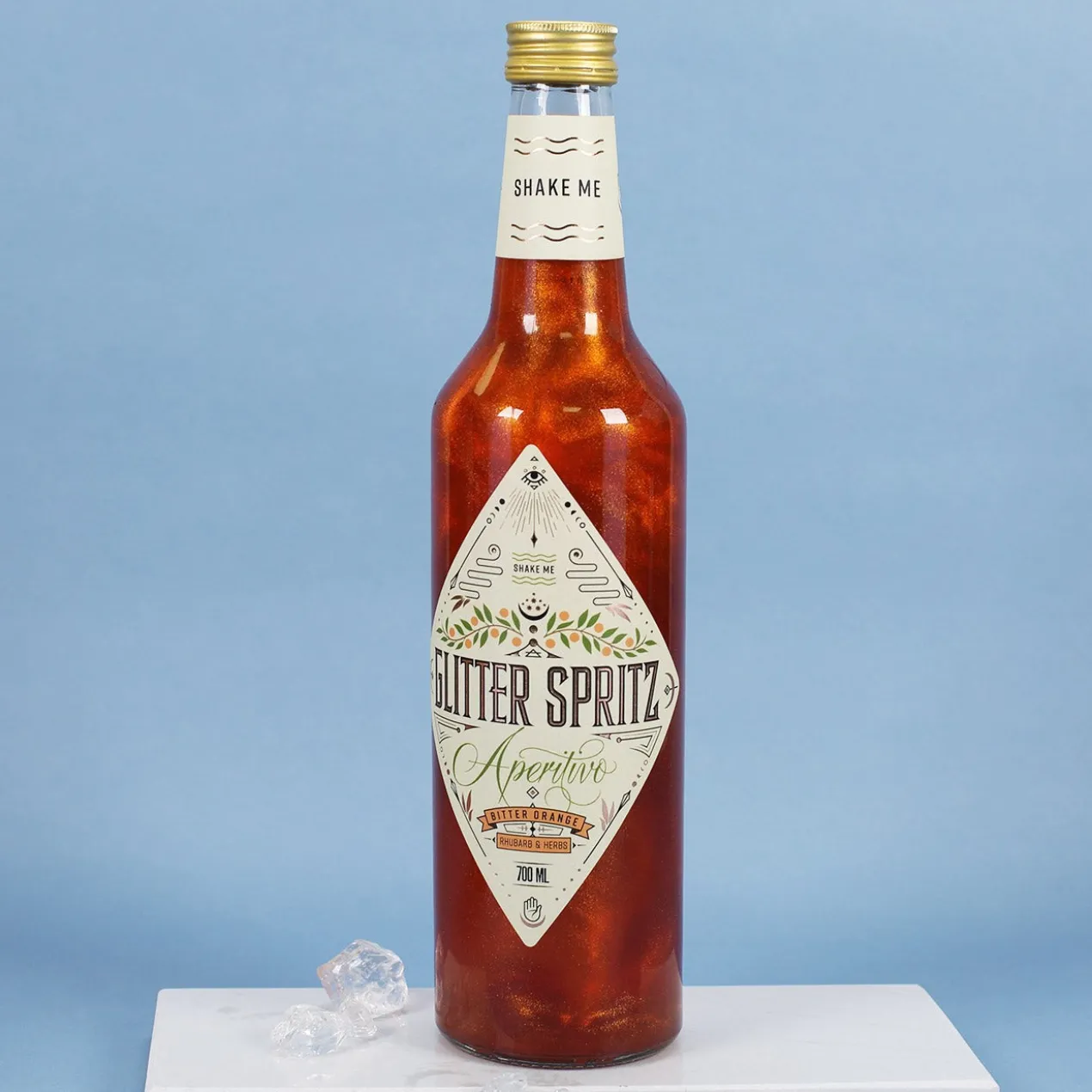 Geschenkset 'Mamabär' zum Muttertag mit Glas & Aperitif nach Wahl - personalisiert