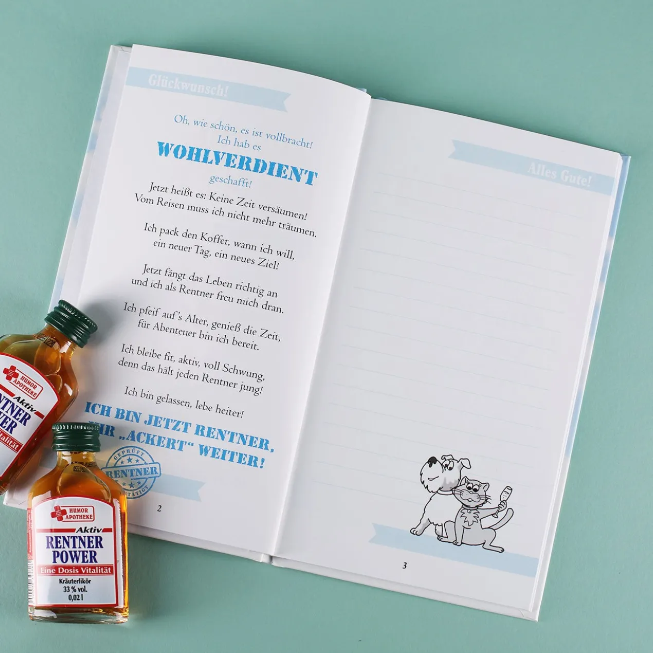 Geschenkset mit Minikräuter - Auf die Rente