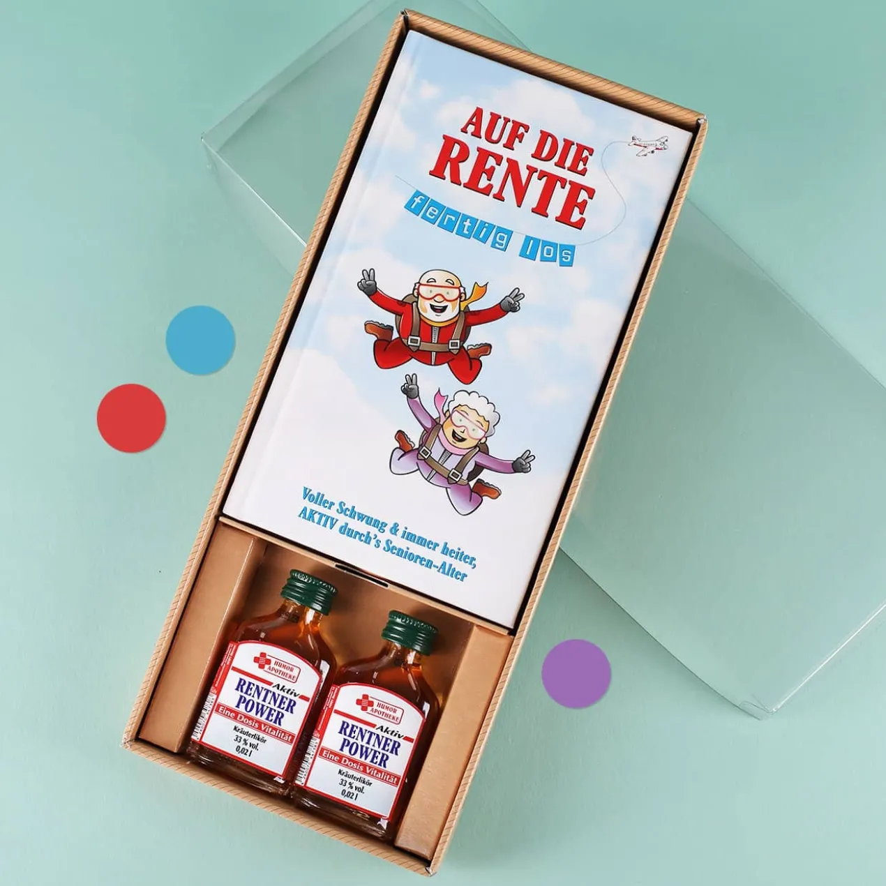 Geschenkset mit Minikräuter - Auf die Rente