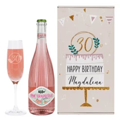 Geschenkset zum Geburtstag mit Tortenmotiv