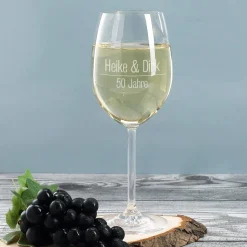 Geschenkset zur Goldenen Hochzeit mit Maybach Weißwein