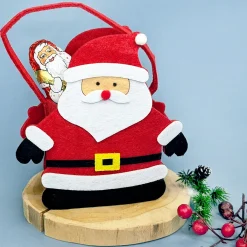 Geschenktasche aus Filz zu Weinachten mit verschiedenen Motiven und Tragegriff