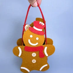 Geschenktasche aus Filz zu Weinachten mit verschiedenen Motiven und Tragegriff