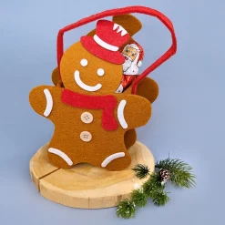 Geschenktasche aus Filz zu Weinachten mit verschiedenen Motiven und Tragegriff