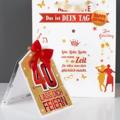Geschenktasche zum 40. - Lass dich feiern