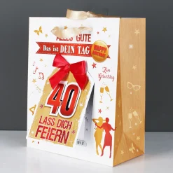 Geschenktasche zum 40. - Lass dich feiern