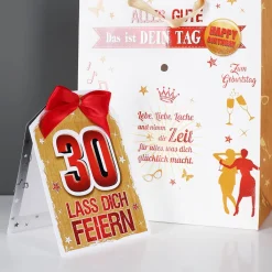 Geschenktasche zum 30. - Lass dich feiern