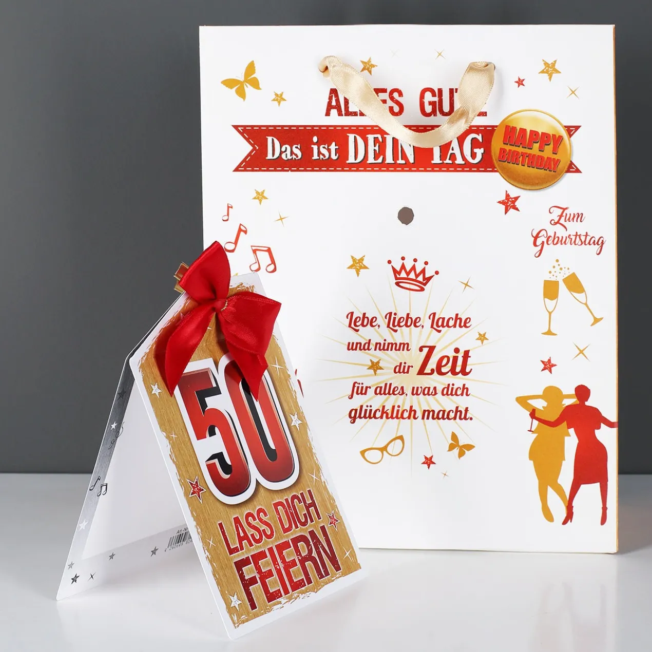 Geschenktasche zum 50. - Lass dich feiern