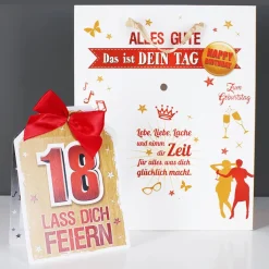 Geschenktasche zum 18. - Lass dich feiern