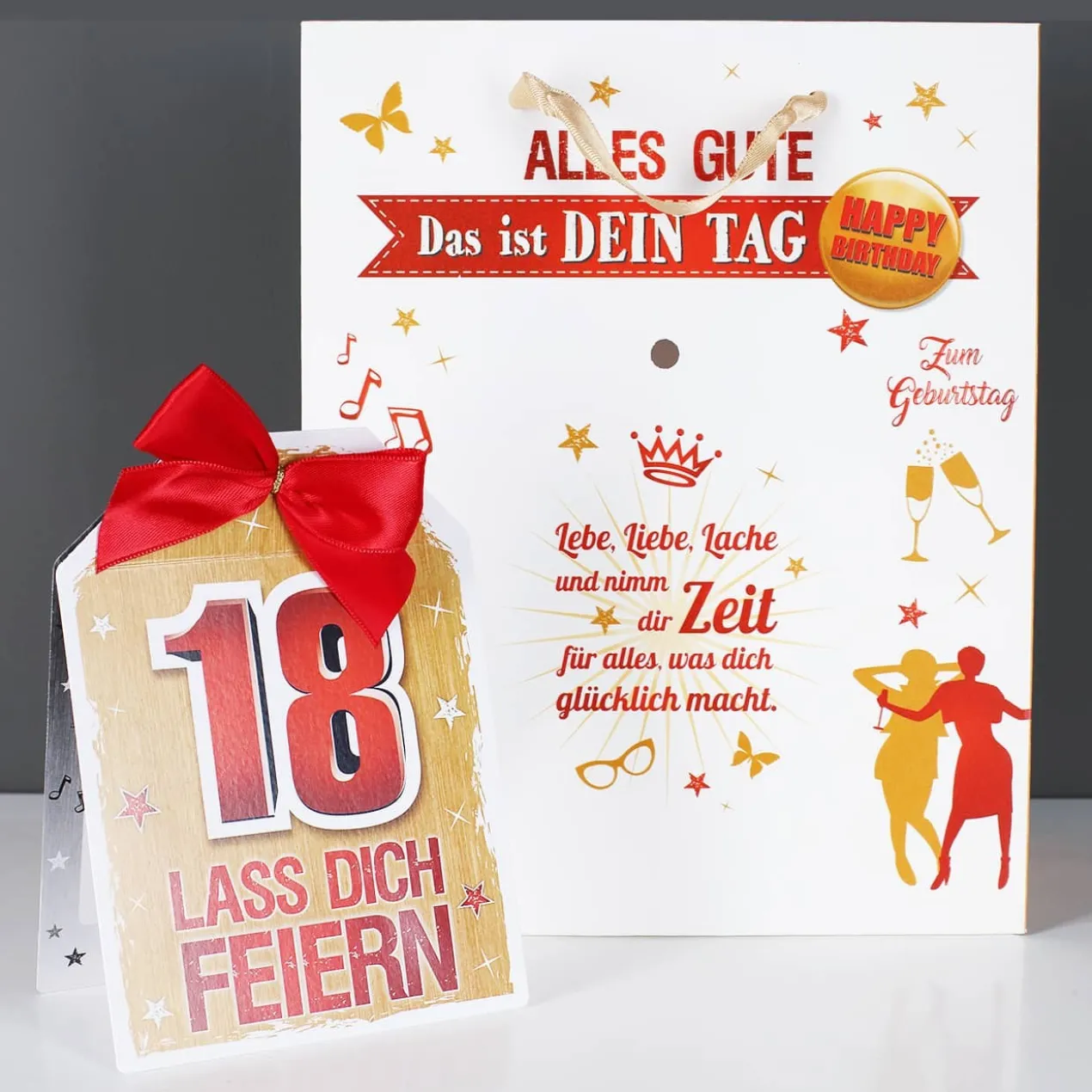 Geschenktasche zum 18. - Lass dich feiern