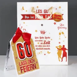 Geschenktasche zum 60. - Lass dich feiern
